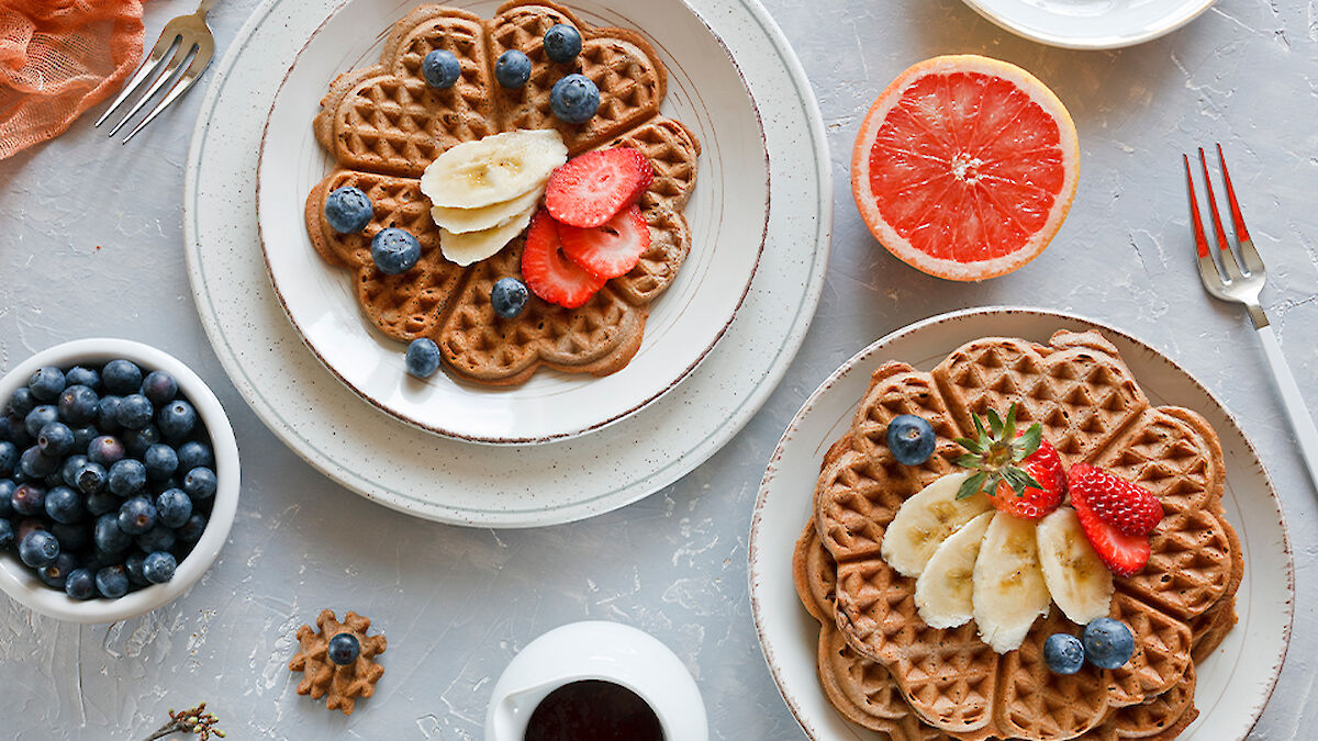 Vegane Hafer-Waffeln – Gluten- und Laktosefrei | evamonda